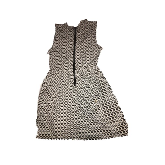 Xhilaration dress Womens Small cream black sleeveless knit Preppy Minimalist 60s - Picture 3 of 8